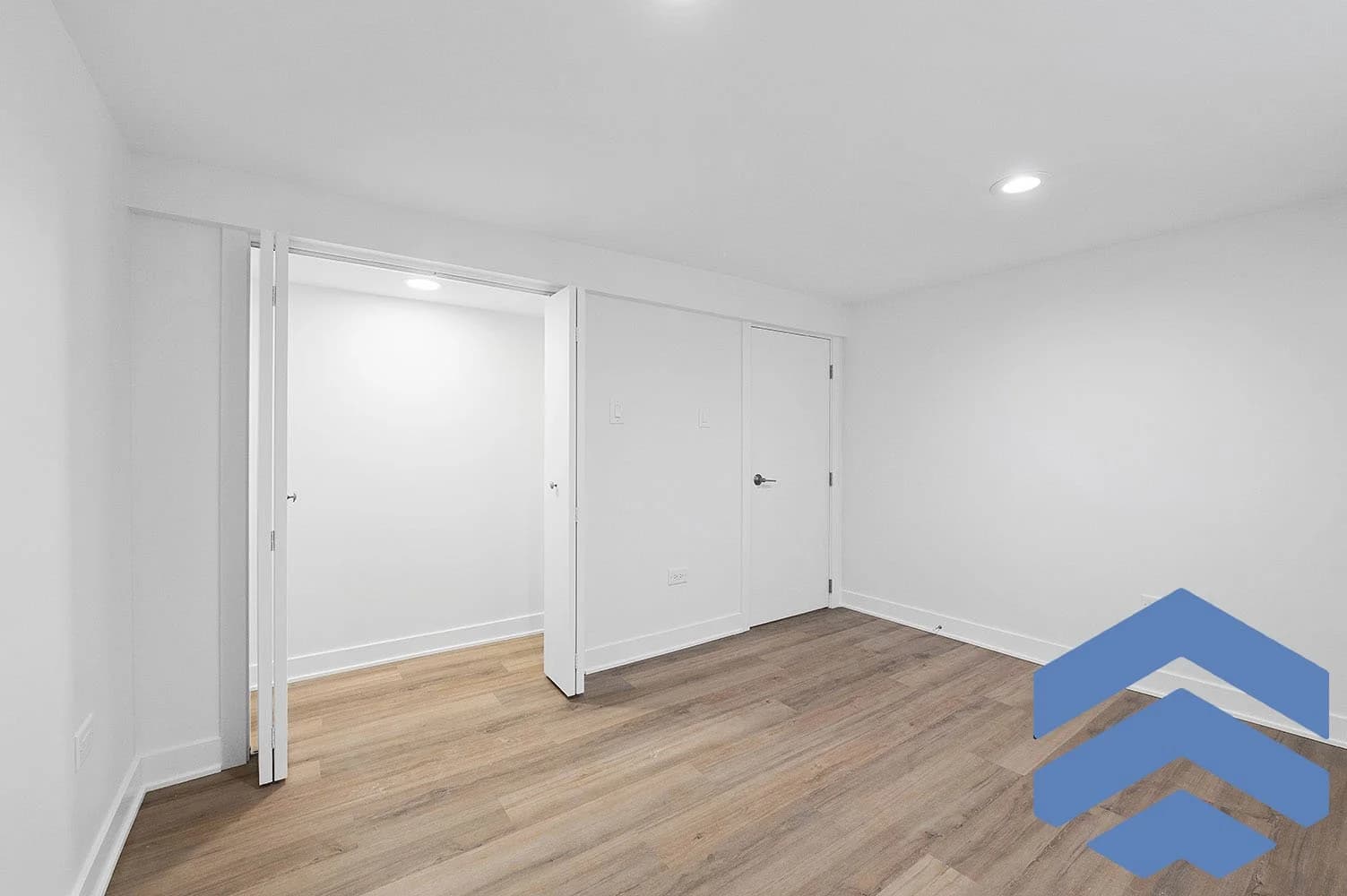 Queens basement renovation with a new closet