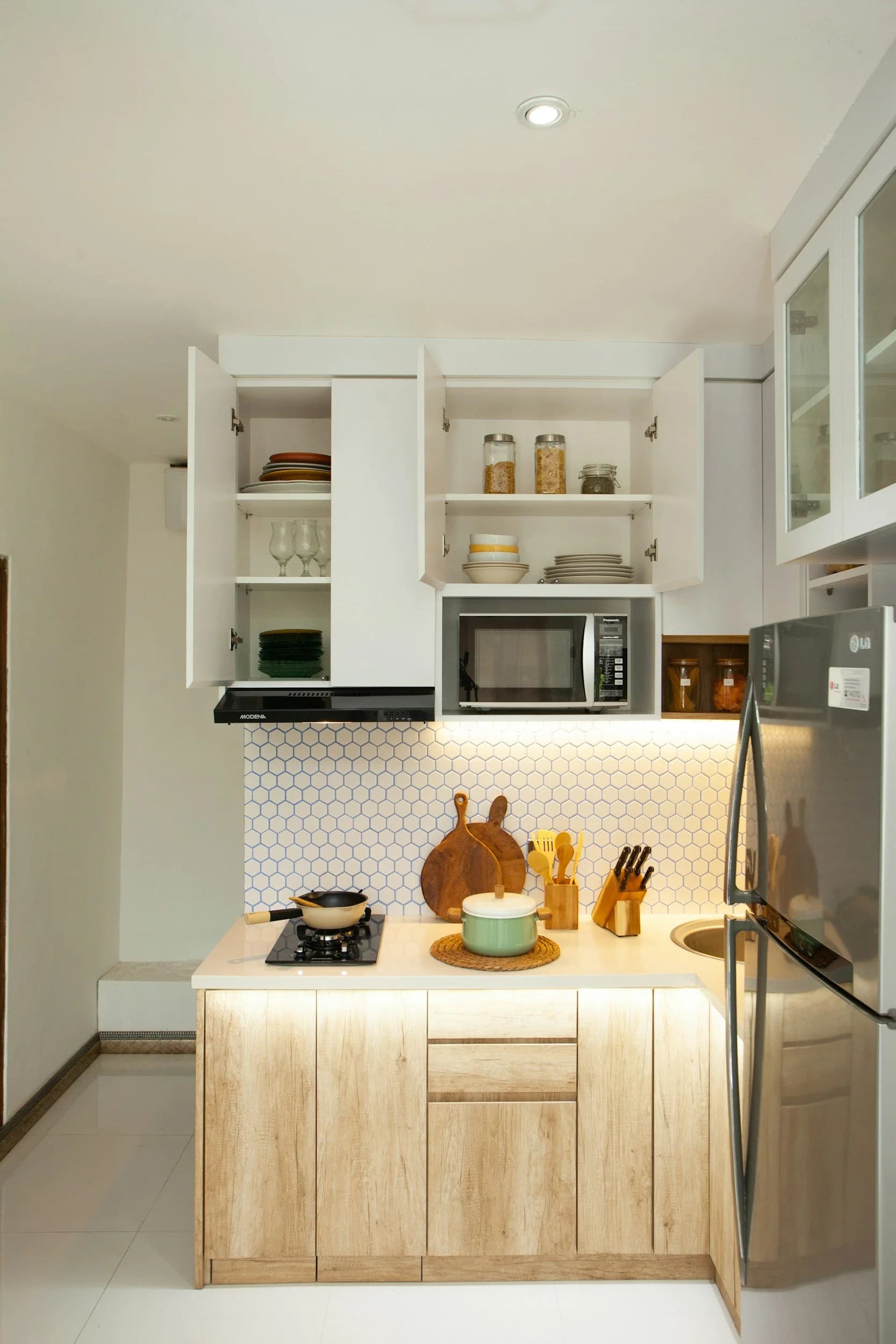 Contractor services hero image showing a premium kitchen renovation